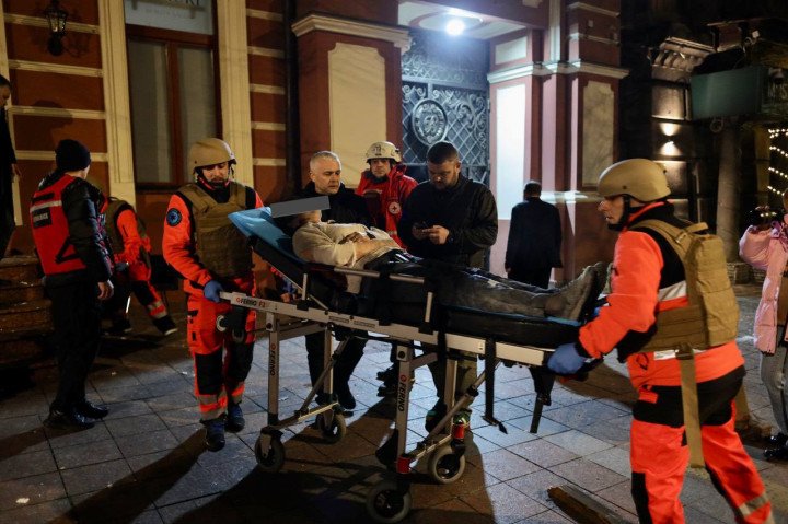 Woman injured after Russian missile attack in Odesa. (Source: Telegram) Woman injured after Russian missile attack in Odesa. (Source: Telegram)