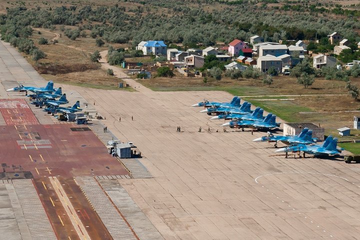 Saki airfield, 2010. (Source: Wikipedia) Saki airfield, 2010. (Source: Wikipedia)