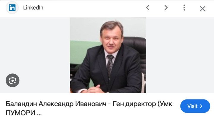 El perfil de Balandin en Linkedin