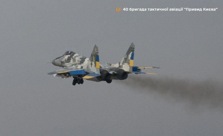 Un caza MiG-29 ucraniano de la 40.ª Brigada de Aviación Táctica «Fantasma de Kyiv» despegando para una misión de combate. El avión era pilotado por el mayor Serhii Bondar, que posteriormente falleció en un accidente de aterrizaje el 23 de agosto de 2025. (Fuente: 40.ª Brigada de Aviación Táctica) Un caza MiG-29 ucraniano de la 40.ª Brigada de Aviación Táctica «Fantasma de Kyiv» despegando para una misión de combate. El avión era pilotado por el mayor Serhii Bondar, que posteriormente falleció en un accidente de aterrizaje el 23 de agosto de 2025. (Fuente: 40.ª Brigada de Aviación Táctica)
