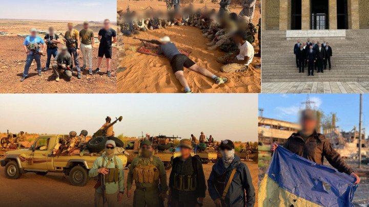 Ukrainian military intelligence personnel during overseas missions, including operations in desert regions alongside local forces. (Source: Kyrylo Budanov) Ukrainian military intelligence personnel during overseas missions, including operations in desert regions alongside local forces. (Source: Kyrylo Budanov)