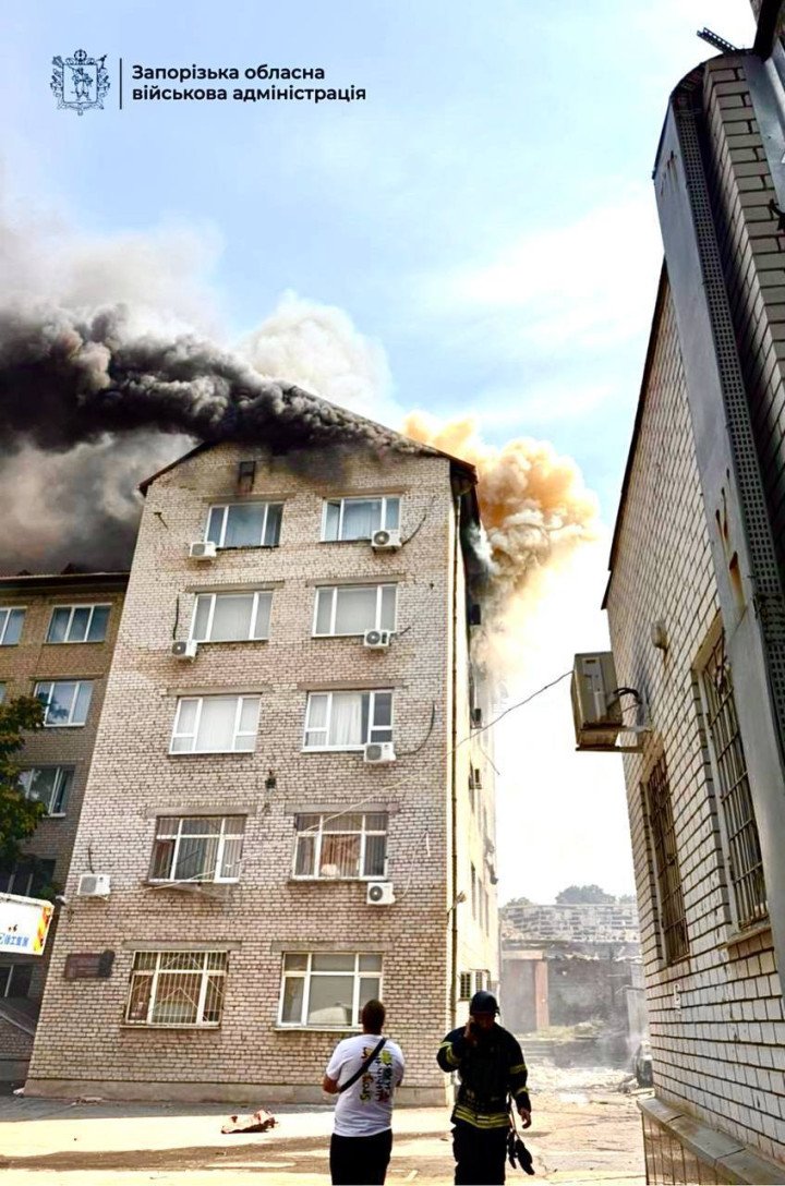 Russian drone strike hit local university in Zaporizhzhia, Ukraine on July 7, 2025. (Source: Ivan Fedorov/Telegram) Russian drone strike hit local university in Zaporizhzhia, Ukraine on July 7, 2025. (Source: Ivan Fedorov/Telegram)