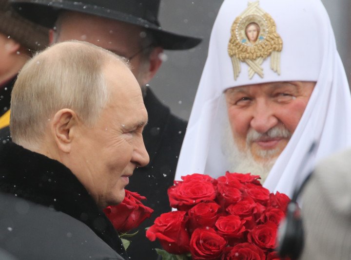 Russia’s leader, Vladimir Putin, with Orthodox Patriarch Kirill at Red Square on November 4, 2024 in Moscow, Russia. (Source: Contributor via Getty Images) Russia’s leader, Vladimir Putin, with Orthodox Patriarch Kirill at Red Square on November 4, 2024 in Moscow, Russia. (Source: Contributor via Getty Images)
