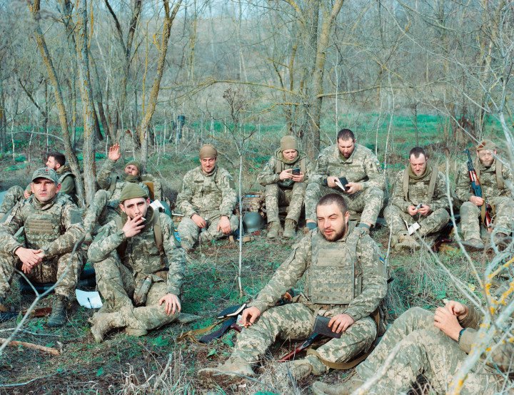 New recruits undergoing Map Reading and Land Navigation. Ukraine’s 39th Coastal Marine Brigade. November 2025. Photo by Joshua Olley/UNITED24 Media. New recruits undergoing Map Reading and Land Navigation. Ukraine’s 39th Coastal Marine Brigade. November 2025. Photo by Joshua Olley/UNITED24 Media.