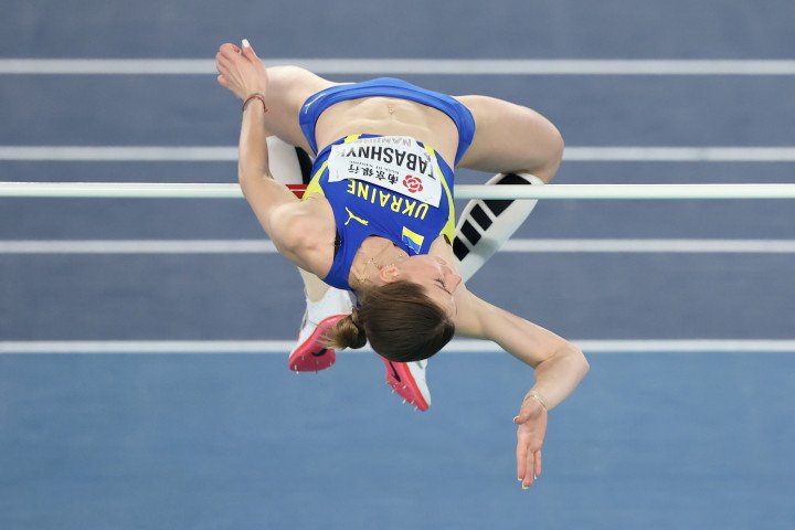 Kateryna Tabashnyk competes in the high jump final at the 2025 World Indoor Championships in Nanjing. (Source: Getty Images) Kateryna Tabashnyk competes in the high jump final at the 2025 World Indoor Championships in Nanjing. (Source: Getty Images)