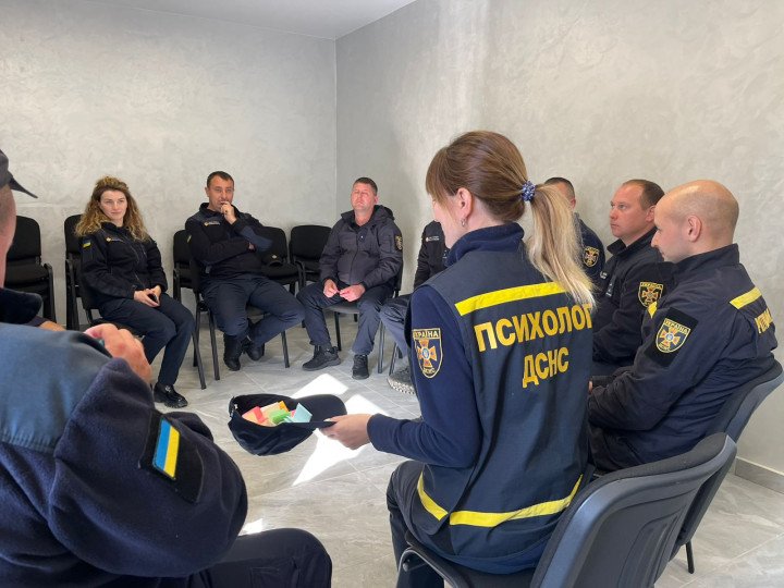 The State Emergency Service of Ukraine first responders during a workshop. Photo: courtesy of Nadiia. The State Emergency Service of Ukraine first responders during a workshop. Photo: courtesy of Nadiia.