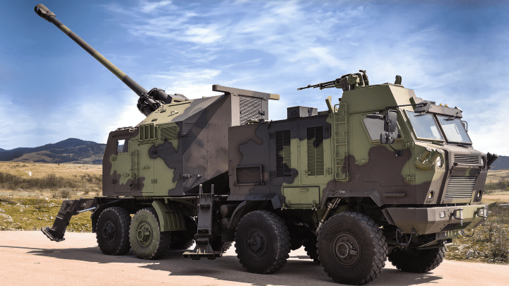 Obús autopropulsado serbio Nora B-52 de 155 mm. Foto ilustrativa. (Foto: Fuente abierta)