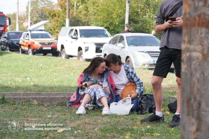 The aftermath of Russia’s attack on Ukraine’s Zaporozhzhia city with guided aerial bombs, October 1, 2024. (Source: The Zaporizhzhia Region Military Administration)