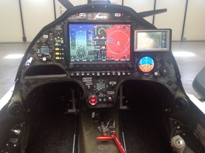 Cockpit of the SHARK aircraft, featuring modern avionics and upgraded systems to support electronic warfare operations. (Source: Wikipedia) Cockpit of the SHARK aircraft, featuring modern avionics and upgraded systems to support electronic warfare operations. (Source: Wikipedia)