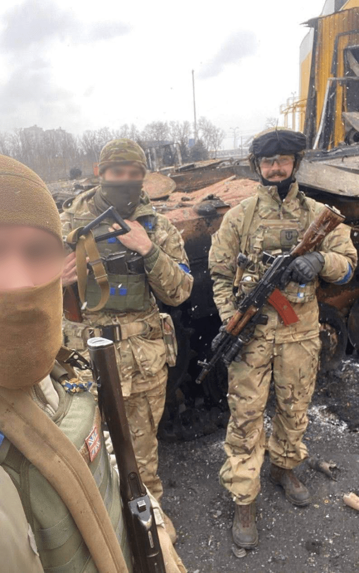 Dmytro with fellow servicemen. (Source: Dmytro’s personal archive)