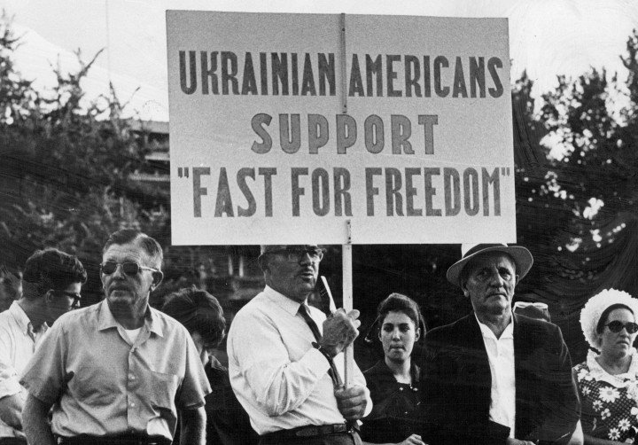 AUG 12 1970; Immigrants from the Ukraine in the U.S.S.R., express their support of "fast for freedom" which emphasized maltreatment of Jews in Russia. Three-day event was at State Capitol grounds.; (Photo By John G. White/The Denver Post via Getty Images) AUG 12 1970; Immigrants from the Ukraine in the U.S.S.R., express their support of "fast for freedom" which emphasized maltreatment of Jews in Russia. Three-day event was at State Capitol grounds.; (Photo By John G. White/The Denver Post via Getty Images)