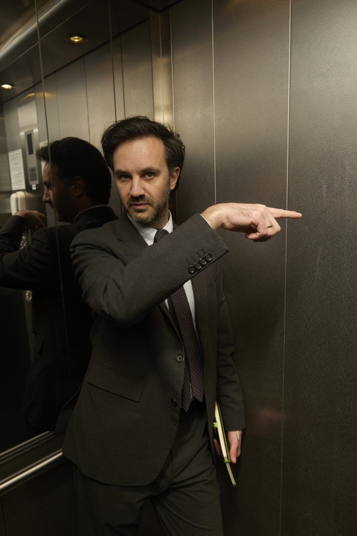 Heorhii gives an impromptu tour of the ministry building. Photo: Joshua Olley/UNITED24 Media.