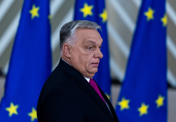 Viktor Orban, Prime Minister of Hungary, at the EU summit in Brussels. (Photographer: Michael Kappeler via Getty Images)