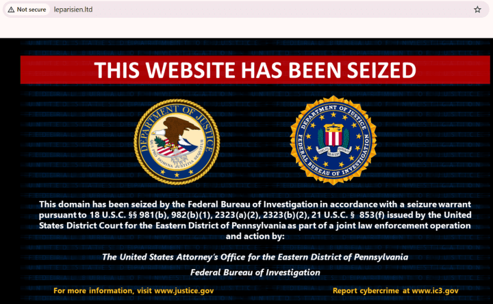Screenshot from the DoppelGänger’s cloned Le Parisien news website which has now been seized by the FBI. (Source: Open web browsing ) Screenshot from the DoppelGänger’s cloned Le Parisien news website which has now been seized by the FBI. (Source: Open web browsing )