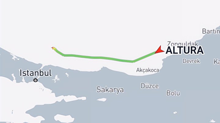 Location of the damaged Turkish tanker Altura as of the morning of March 26, 2025. (Source: MarineTraffic) Location of the damaged Turkish tanker Altura as of the morning of March 26, 2025. (Source: MarineTraffic)