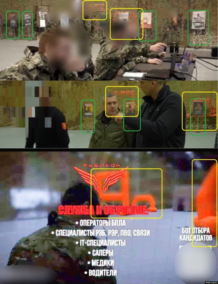 Anniversary video of “Rubicon” shows identical interiors from Patriot complex. (Source: Radio Svoboda)