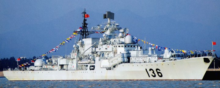 PLA Navy destroyer Hangzhou (DDG-136), a Soviet-designed Project 956E vessel operated by China, shown prior to its deep modernization. (Photo: Open source)