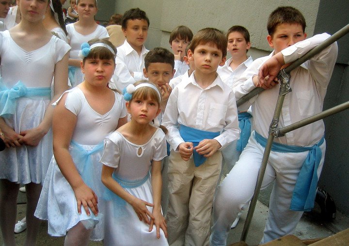 Girls and boys in traditional costumes wait until their dance performance at the St. George Ukrainian Church Festival May 15, 2004 in New York City. The festival featured Ukrainian dancers, food, music and artwork in a traditional Ukrainian neighborhood in Manhattan's East Village. (Photo by Mario Tama/Getty Images) Girls and boys in traditional costumes wait until their dance performance at the St. George Ukrainian Church Festival May 15, 2004 in New York City. The festival featured Ukrainian dancers, food, music and artwork in a traditional Ukrainian neighborhood in Manhattan's East Village. (Photo by Mario Tama/Getty Images)