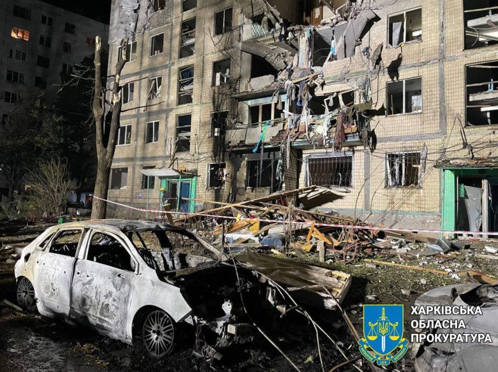 Aftermath of Russia’s attack on Kharkiv on October 2. (Source: State Emergency Service of Ukraine) Aftermath of Russia’s attack on Kharkiv on October 2. (Source: State Emergency Service of Ukraine)