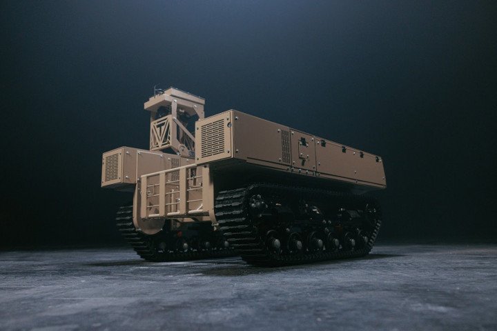 robot terrestre no tripulado Termit 2.0 Ucrania sistema UGV minado remoto apoyo combate logística guerra Ucrania