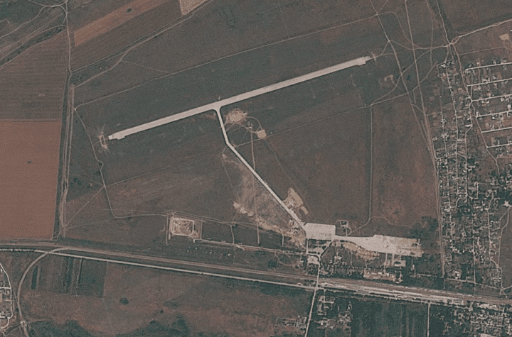 Kerch airport as seen on satellite images on June 5, 2025. (Source: open source) Kerch airport as seen on satellite images on June 5, 2025. (Source: open source)