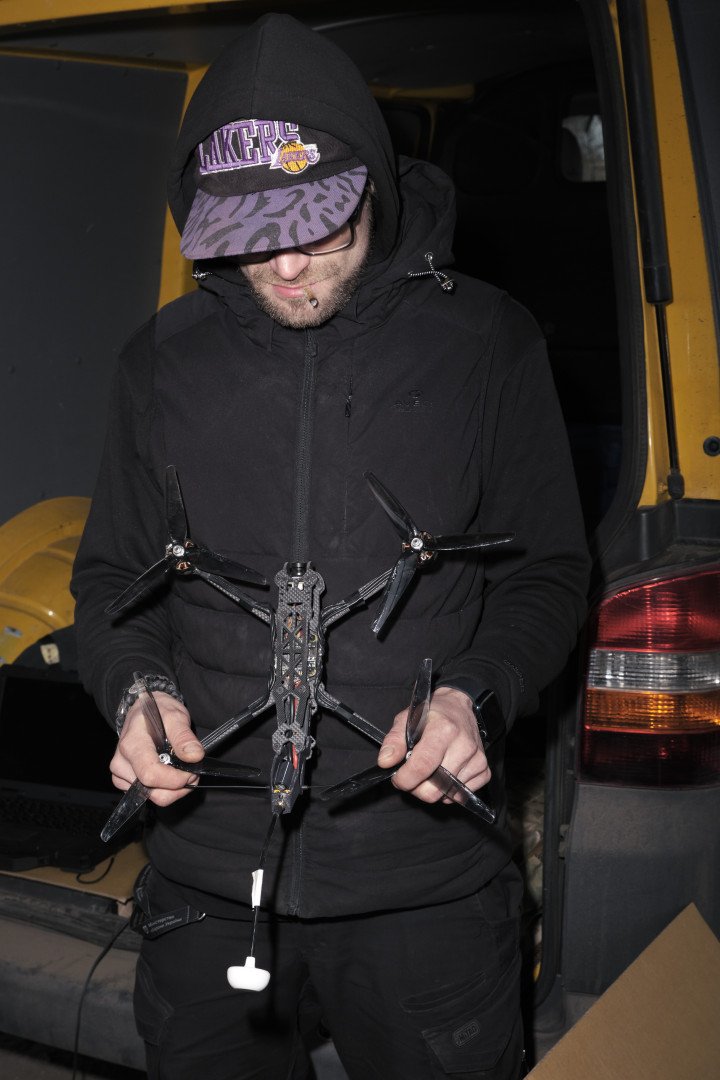 Petstep with a drone. Photo: Joshua Olley Petstep with a drone. Photo: Joshua Olley