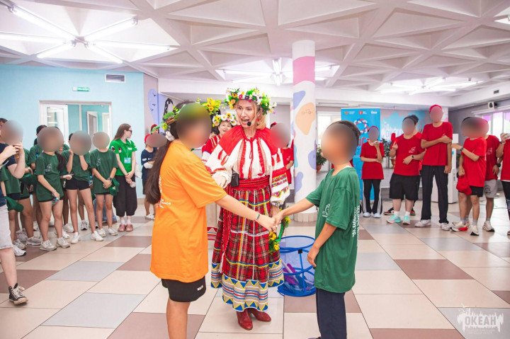 Children from different countries taking part in the "Ocean of Russian Culture" program. (Source: "Ocean" official Telegram channel) Children from different countries taking part in the "Ocean of Russian Culture" program. (Source: "Ocean" official Telegram channel)