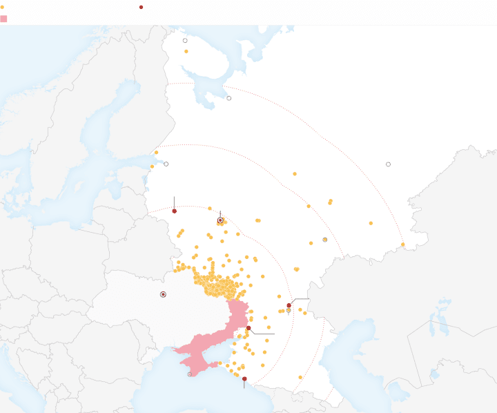 Graphic illustrating the various strike methods used, including drones, artillery, and missiles, with data on Russian control as of September 30, 2024. (Source: CNN) Graphic illustrating the various strike methods used, including drones, artillery, and missiles, with data on Russian control as of September 30, 2024. (Source: CNN)