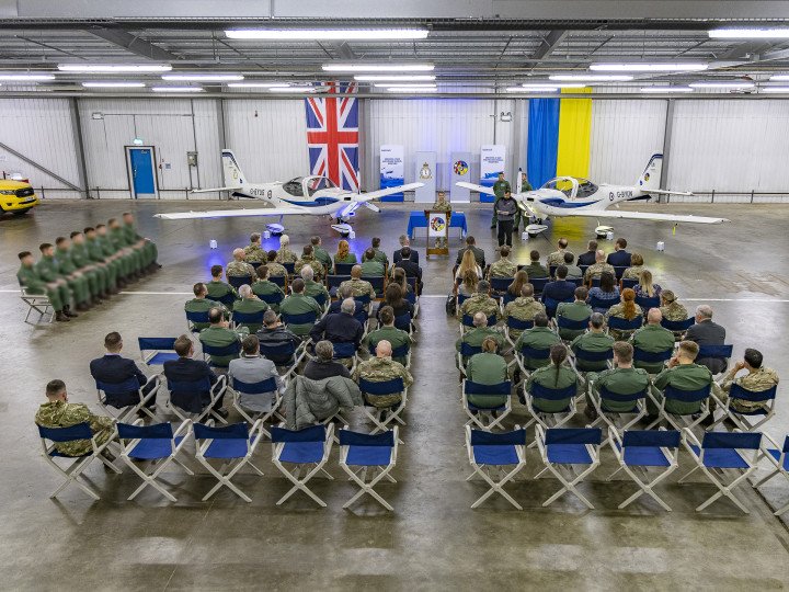 A new group of Ukrainian pilots completes their training in Great Britain, October 22, 2024. (Source: Royal Air Force/X) A new group of Ukrainian pilots completes their training in Great Britain, October 22, 2024. (Source: Royal Air Force/X)