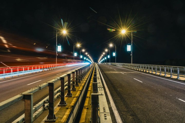 A new bridge across the Desna river near Chernihiv. (Source: Maksym Shkil / Facebook) A new bridge across the Desna river near Chernihiv. (Source: Maksym Shkil / Facebook)