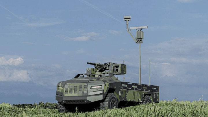 A remotely controlled Protector unmanned ground vehicle developed by Ukrainian Armor. (Source: Ukrainian Armor) A remotely controlled Protector unmanned ground vehicle developed by Ukrainian Armor. (Source: Ukrainian Armor)