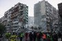 Ukrainian emergency services search through the rubble of a partially collapsed building following a Russian missile and drone attack on May 14, 2026, in Kyiv, Ukraine. (Source: Getty Images)