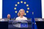 European Commission President Ursula von der Leyen delivers a speech during her annual State of the Union address at a plenary session of the European Parliament in Strasbourg, eastern France on September 16, 2026. (Source: Getty Images)