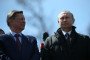 Then-Presidential Administration Chief of Staff Sergei Ivanov (L) and Russian leader Vladimir Putin observe the new Vostochny Cosmodrome on April 27, 2016, near Tsiolkovsky, Russia. (Source: Getty Images)