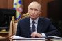 Russian leader Vladimir Putin attends a meeting with the Director General of Roscosmos Russian State Space Corporation in Moscow on April 11, 2026. (Source: Getty Images)