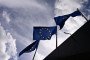 European flags fluttering outside the Berlaymont building, the EU Commission headquarters, in Brussels on October 2, 2026. (Source: Getty Images)