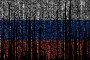 Flag of Russia on a computer binary codes (Source: Gwengoat via Getty Images)