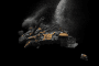Destroyed Russian tank.