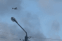 A drone flies above a rooftop in Nizhnekamsk, Tatarstan, Russia, during the reported overnight attack on August 10. (Source: OSINT channel Exilenova+)