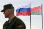 Flags of Russia and Belarus fly in the wind during the “Zapad-2025” (West-2025) joint Russian-Belarusian military drills at a training ground near the town of Borisov, east of the capital Minsk, on September 15, 2025. (Source: Getty Images)