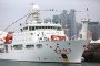 Chinese research vessel Dong Fang Hong 3 during a ceremony at Qingdao Olympic Sailing Center in Qingdao, China, October 25, 2019. (Source: Getty Images)