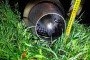 A fragment of the turbojet engine recovered from the Geran-4 drone that crashed and exploded in Moldova’s Orhei district. (Source: NewsMaker)