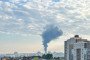 Smoke rising from an electrical substation on the grounds of the Michurinskaya thermal power plant in Russia’s Belgorod, July 3, 2026.