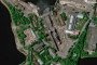 Satellite image, showing a fire at the Russian Boiky corvette in the drydock, June 4, 2026.