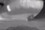 Ukrainian naval drone approaches and strikes a Russian “shadow fleet” oil tanker near the Novorossiysk port area, May 3, 2026. (Source: Volodymyr Zelenskyy / Facebook)