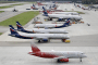 Aeroflot and Rossiya passenger aircraft are parked at Moscow Sheremetyevo International Airport. Russia’s civil aviation sector continues to face growing maintenance and production challenges under sanctions. Illustrative photo. (Photo: open source)
