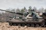 Polish-made AHS Krab self-propelled howitzers during field exercises. (Photo: Polish Ministry of National Defence)
