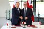 Britain’s Prime Minister Keir Starmer and Poland’s Prime Minister Donald Tusk attend a signing ceremony of a UK-Poland defence and security treaty at the Battle of Britain Bunker on May 27, 2026 in London, England. (Source: Getty Images)