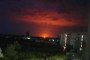 Fire burns near a gas pipeline in Crimea’s Kurman district following an overnight drone attack. (Source: Exilenova+)