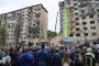Over 60 Foreign Diplomats Visit Site of Russian Missile Strike on Kyiv Residential Building